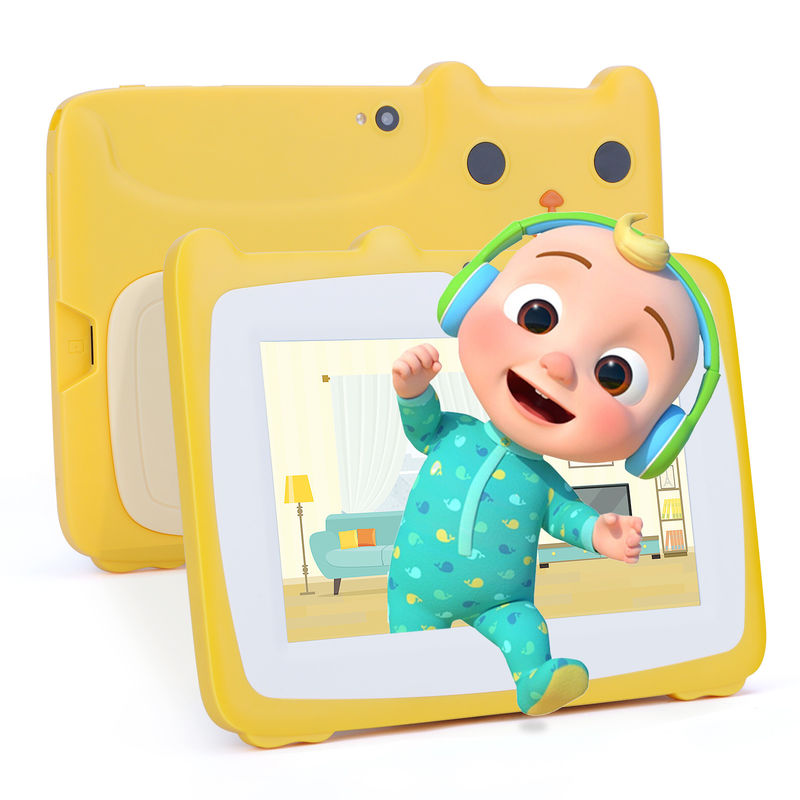 C Idea 7 pouces Tablettes d'écran tactile pour enfants Doubles caméras Écran haute définition 2+32G Jaune
