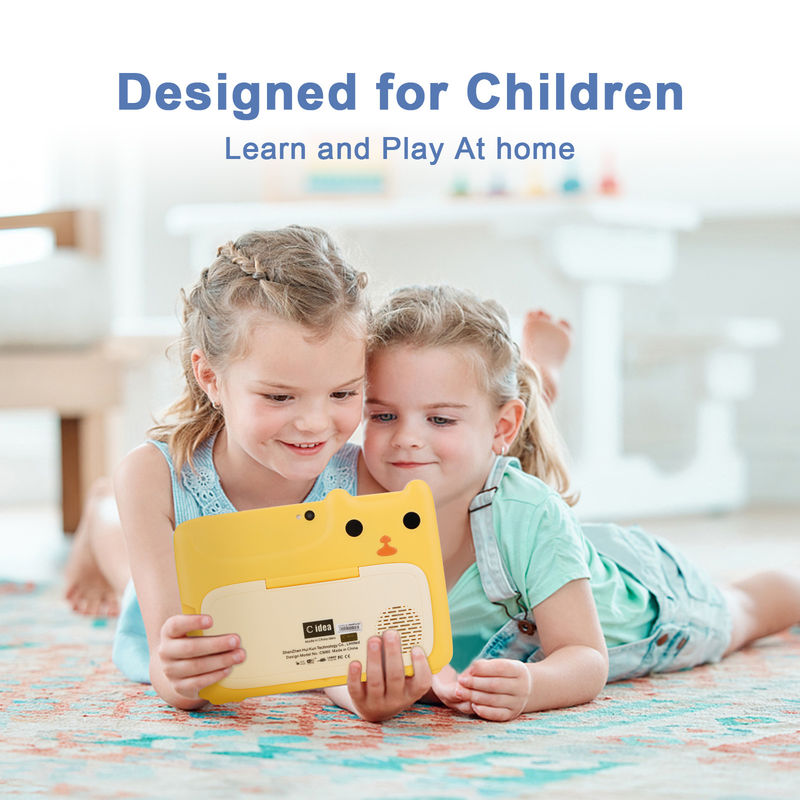 C Idea 7 pouces Tablettes d'écran tactile pour enfants Doubles caméras Écran haute définition 2+32G Jaune