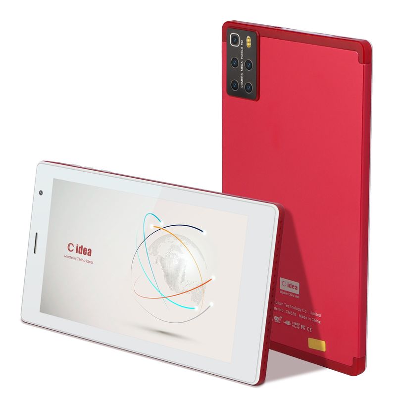 C idea Portable et pratique à utiliser Tablette à écran tactile de 7 pouces avec affichage haute résolution CM520 (rouge)