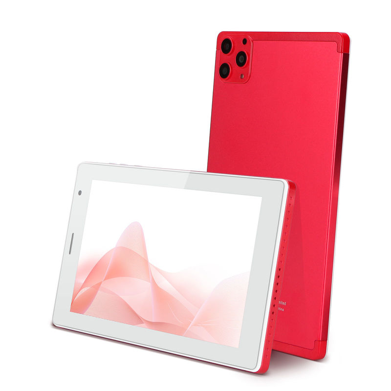 C idée 7 pouces PC tablette 8 Go de RAM 512 Go de ROM quad-core processeur double caméra WiFi / BT pour les adolescents avec boîtier CM513 (rouge)