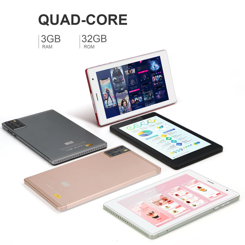 C idée 7 pouces Tablette PC 1024x600 IPS Affichage Écran tactile 3 Go de ROM + 32 Go de RAM Processeur Quad Core Répondant CM520