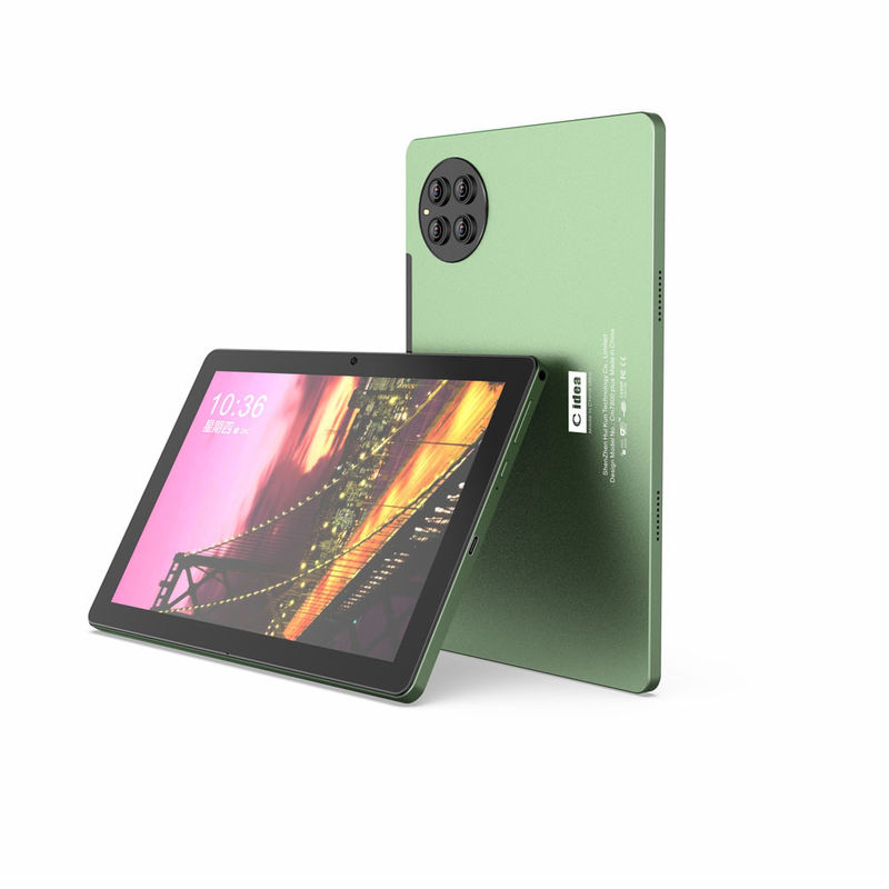 C idée Android Tablette verte 10 pouces 8MP + 13MP Caméras 8GB de RAM Adultes Tablette de jeu CM7800