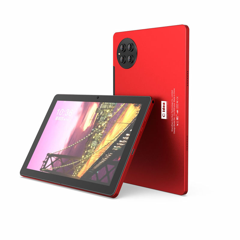C idée Tablettes Android Rouge 10 pouces Doubles caméras 512 Go Grand stockage Prise en charge de la carte SIM Tablette avec clavier CM7800