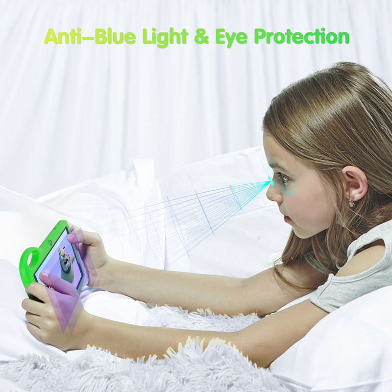 C idée Tablette d'étude pour enfants étudiants 7 pouces mignonne longue durée de vie de la batterie 32 Go Stockage 2 MP + 5 MP Doubles caméras CM90 Vert