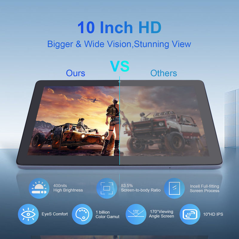 C idée 3 Go de RAM 64 Go de ROM 10 pouces Android Tablette PC 512 Go d' Expansion HD IPS Affichage CM9000 Espace gris