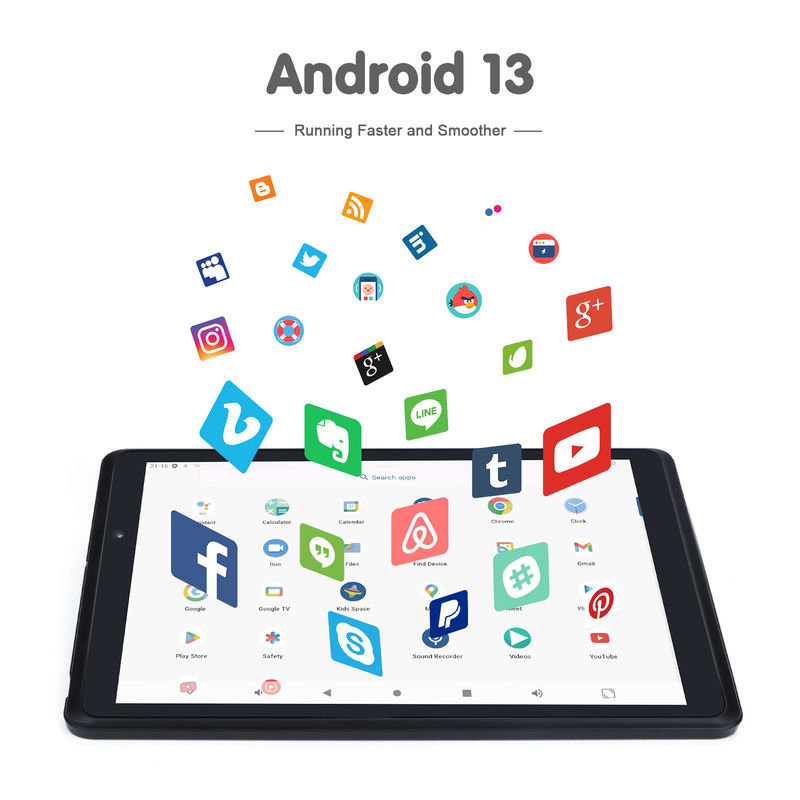 C idée Tablette portable 8 pouces Android 13 avec écran bleu WiFi 32 Go + 64 Go HD étendu IPS CM825