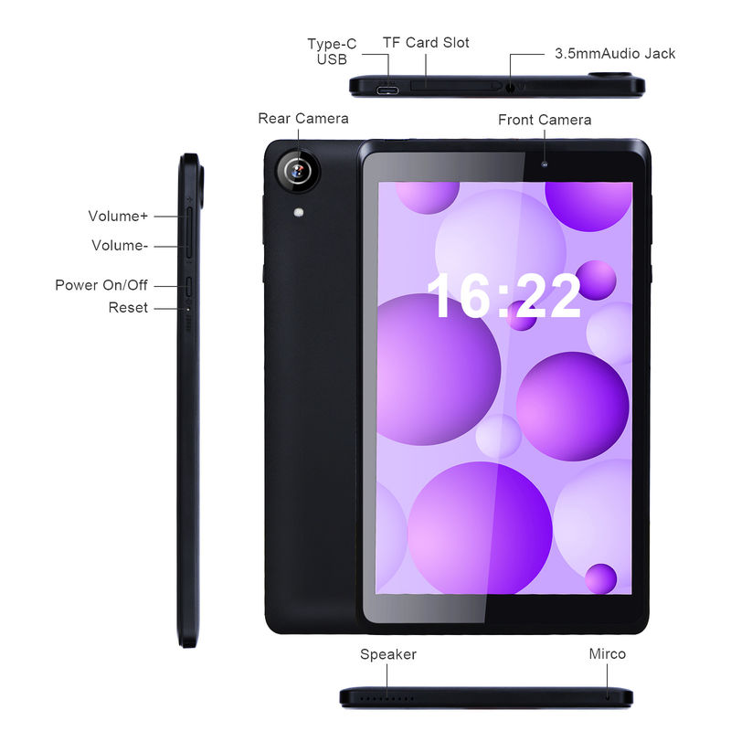 C idée Tablette portable 8 pouces Android 13 avec écran bleu WiFi 32 Go + 64 Go HD étendu IPS CM825