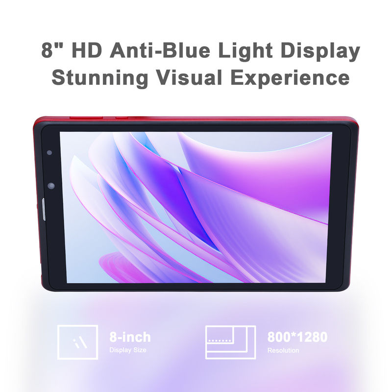 C idée PC tablette Android 8 pouces 256GB Grande capacité de stockage 5MP + 8MP Caméras 8000mAh Durée de vie de la batterie Lire CM835 Rouge
