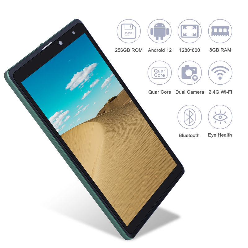 L'idée C est de prendre en charge la tablette verte PC 8 Go de RAM 256 Go de ROM 800x1280 IPS Tablette à écran HD avec boîtier CM835
