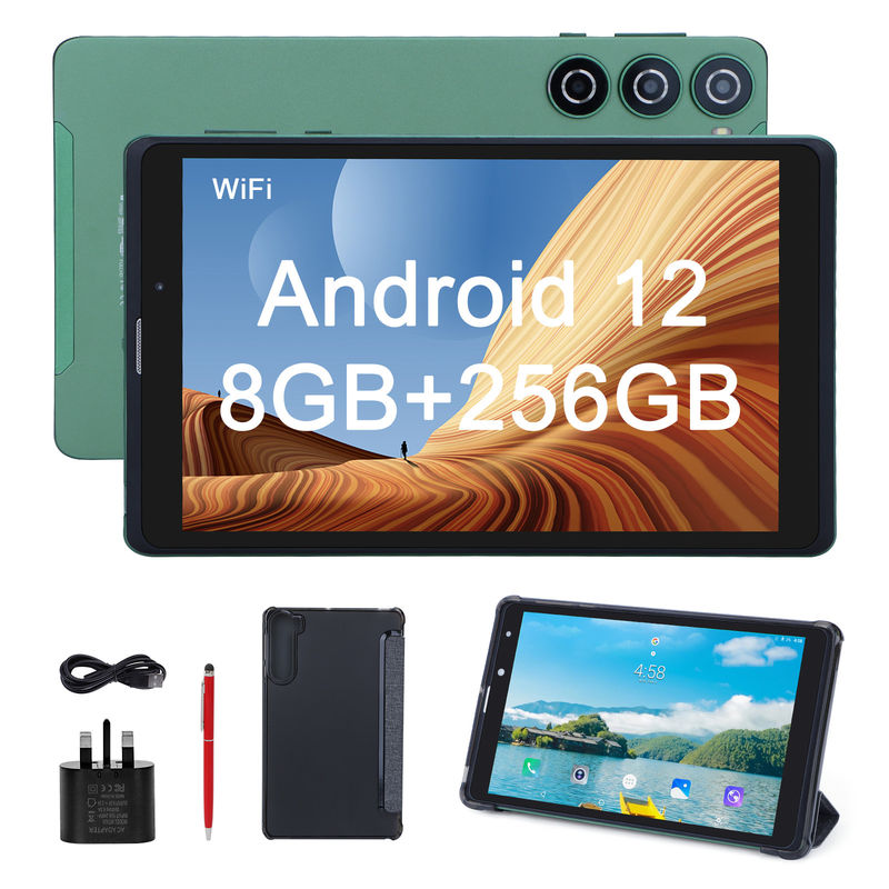 L'idée C est de prendre en charge la tablette verte PC 8 Go de RAM 256 Go de ROM 800x1280 IPS Tablette à écran HD avec boîtier CM835