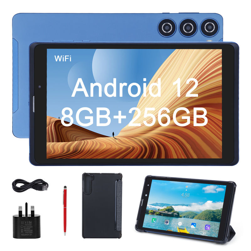 C Idea Bleu 8 pouces Tablette PC Grand stockage Deux caméras Tablettes métalliques pour lire Voir