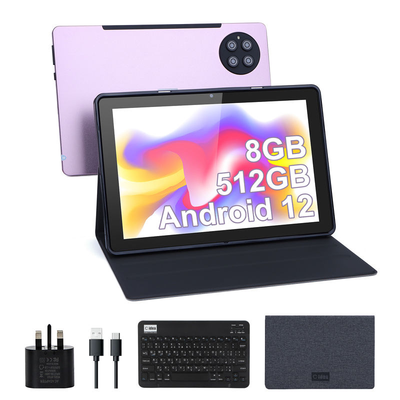 C idée 9,7 pouces Android 12 Tablet 8 Go de RAM 512 Go de ROM Modèle CM7800 Rose