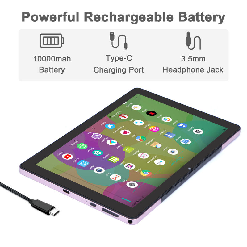C idée 9,7 pouces Android 12 Tablet 8 Go de RAM 512 Go de ROM Modèle CM7800 Rose
