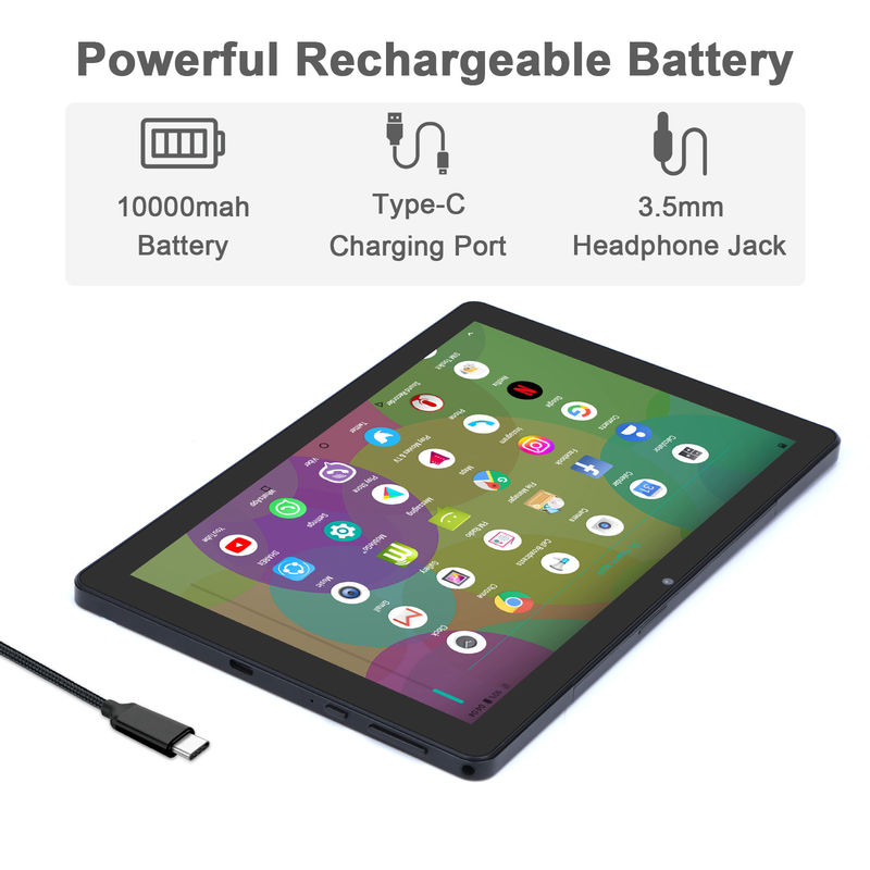 C idée 9,7 pouces Android 12 Tablet 8 Go de RAM 512 Go de ROM Modèle CM7800 Noir