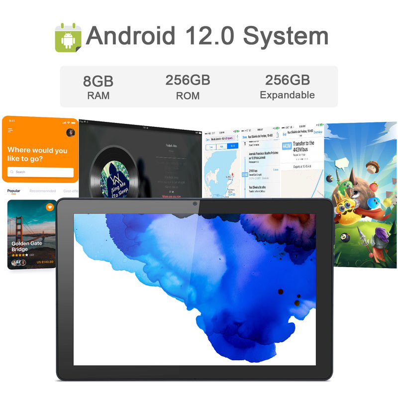 C idée 9,7 pouces Android 12 Tablet 8 Go de RAM 512 Go de ROM Modèle CM7800 Noir