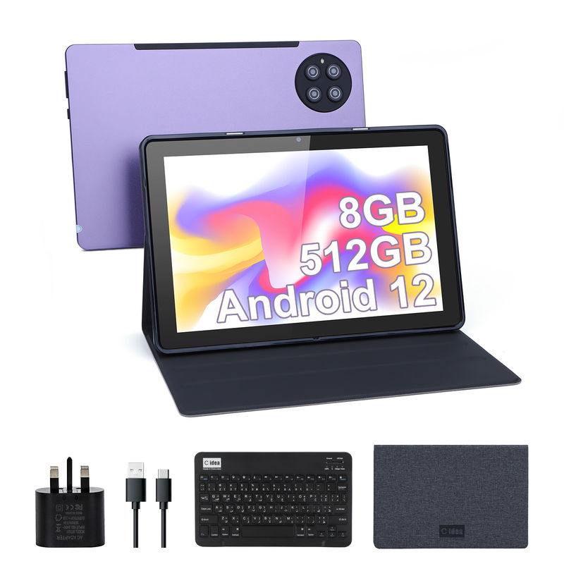 C idée 9,7 pouces Android 12 Tablet 8 Go de RAM 512 Go de ROM Modèle CM7800 Pourpre