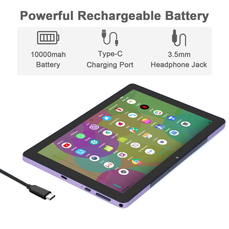 C idée 9,7 pouces Android 12 Tablet 8 Go de RAM 512 Go de ROM Modèle CM7800 Pourpre