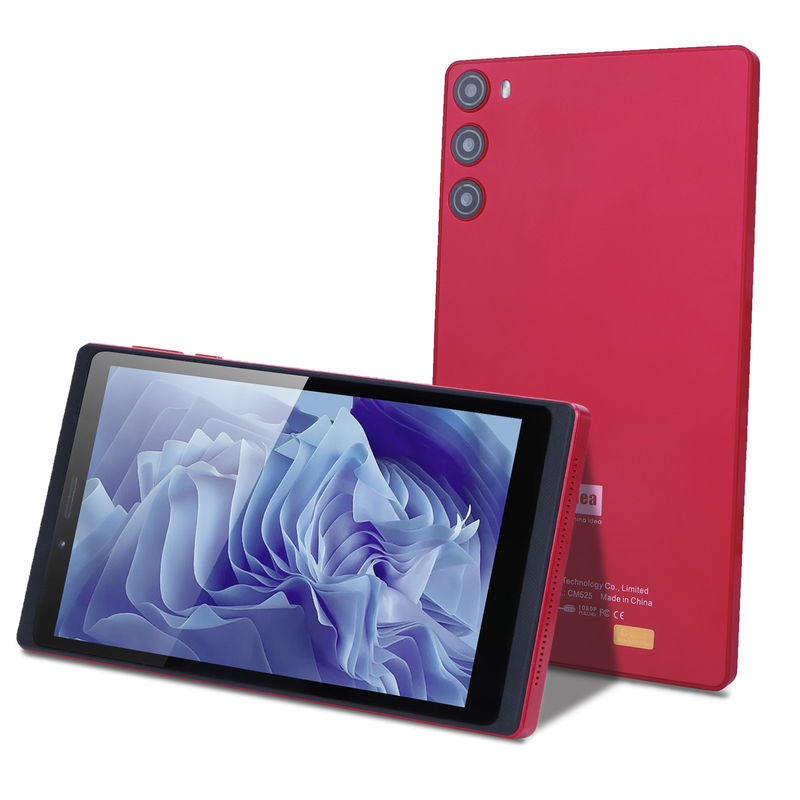 C Idea Tablet 7 pouces 6 Go de RAM 128 Go de ROM avec carte SIM Tablet Android PC pour les étudiants CM525 rouge