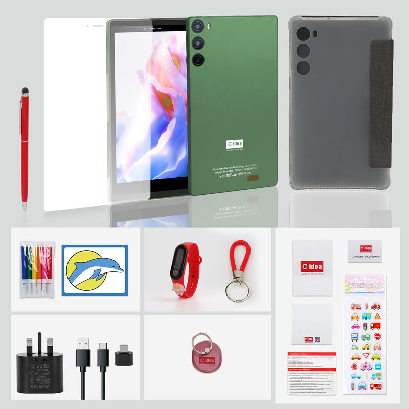 C Idea 7 pouces tablette à écran tactile avec carte SIM pour les étudiants CM525 vert