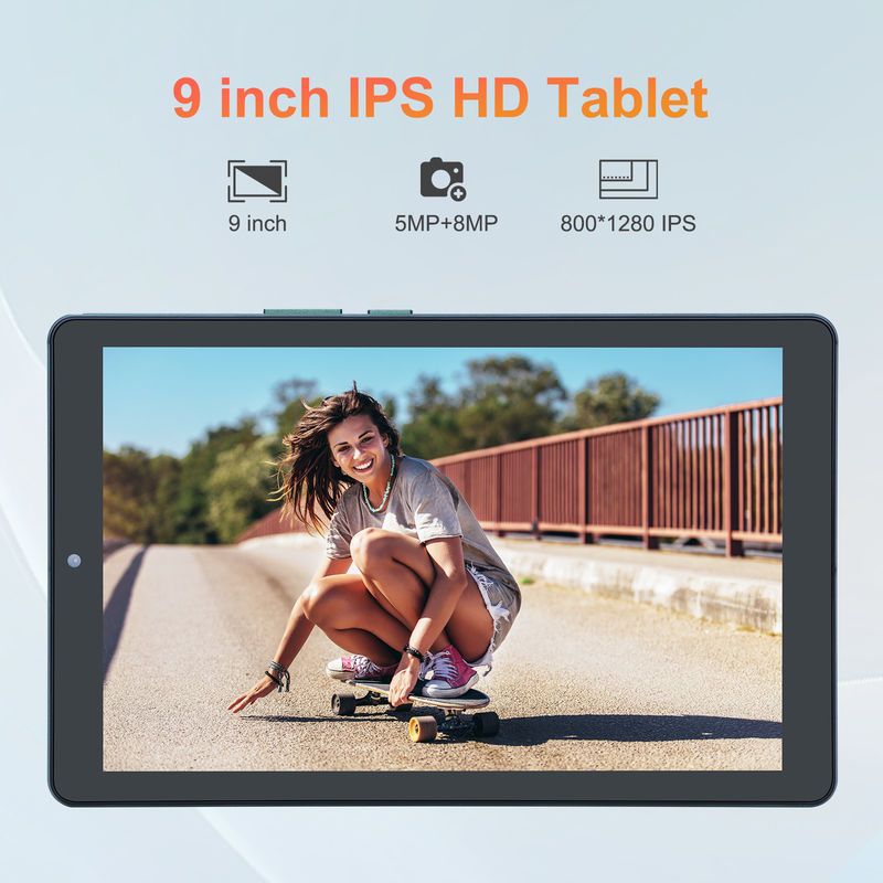 C idée Tablette Android 12 de 9 pouces 8 Go de RAM 512 Go de ROM 5 MP + 8 MP Tablette WIFI à double caméra avec carte SIM CM915 (vert)