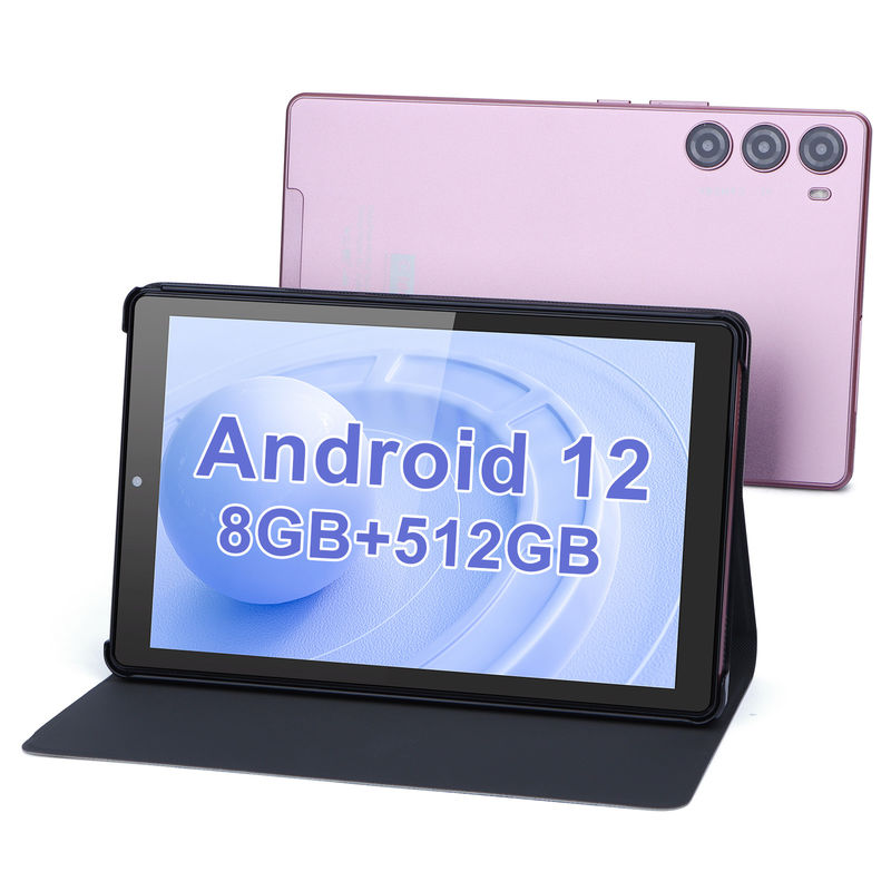 C idée 9 pouces PC tablette WIFI 2.4G / 5G 800x1280 IPS Écran Android Tablette Téléphone Appui aux appels avec double caméra ((Rose)