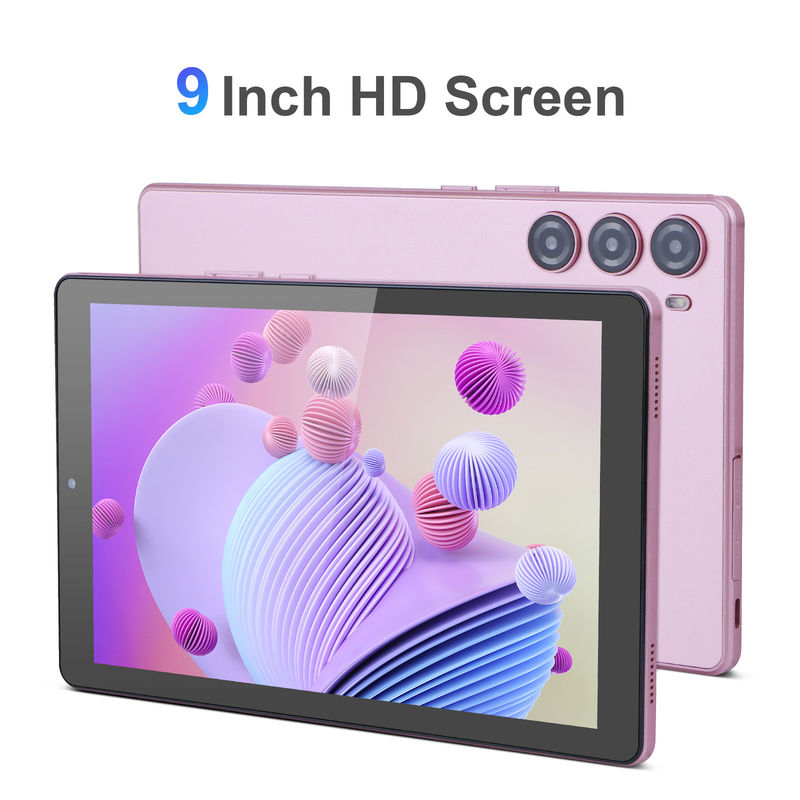 C idée 9 pouces PC tablette WIFI 2.4G / 5G 800x1280 IPS Écran Android Tablette Téléphone Appui aux appels avec double caméra ((Rose)