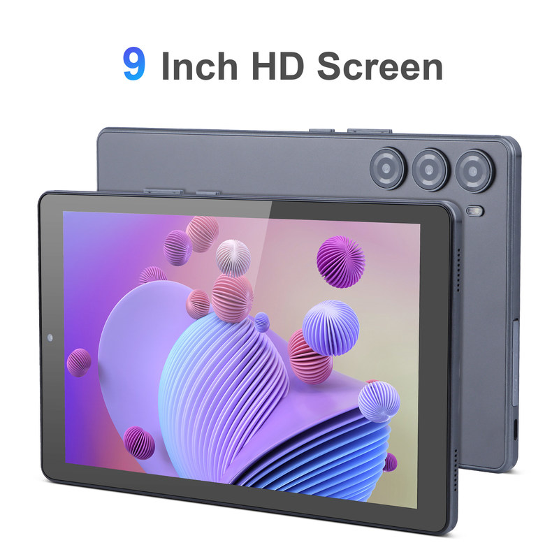 C idée 9 pouces Tablet PC WIFI 2.4G/5G 800x1280 IPS Écran Android Tablette Téléphone Appui aux appels avec double caméra ((Gray)