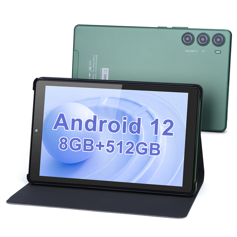 C idée 9 pouces Tablet PC WIFI 2.4G/5G 800x1280 IPS Écran Android Tablette Téléphone Appui aux appels avec double caméra ((vert)