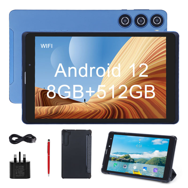 C idée Tablet PC Android 8 pouces Fabricant avec Android 12 Quad Core 8GB+512GB Stockage IPS affichage HD CM835 (bleu)