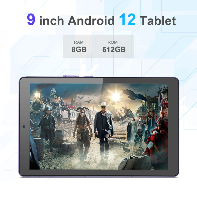 C idée 9 pouces Tablet PC WIFI 2.4G/5G 800x1280 IPS Écran Android Tablette Téléphone Appui aux appels avec double caméra ((Purple)