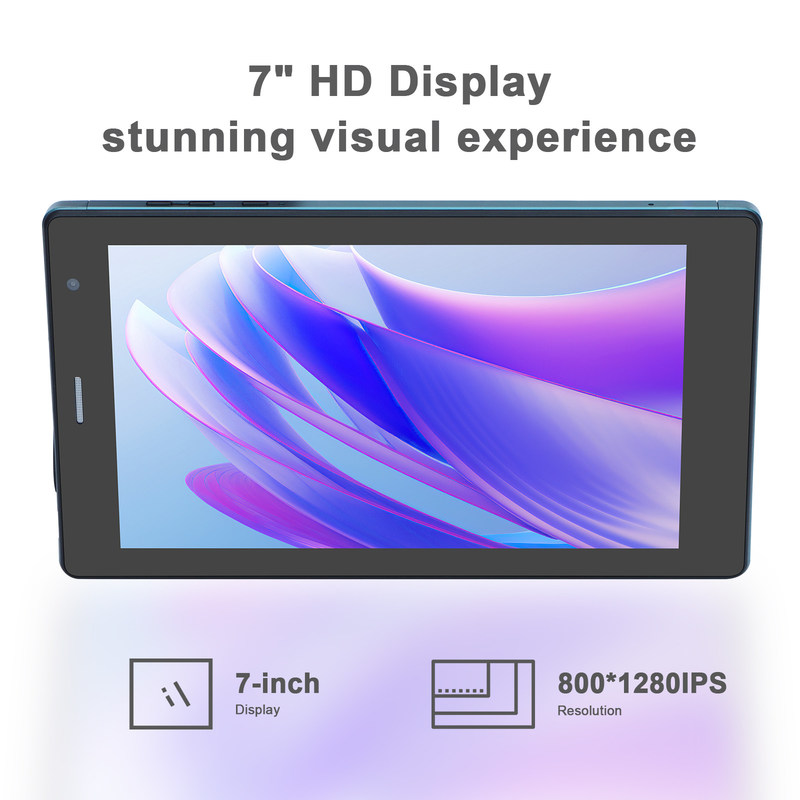 C idée 7 pouces Android Smart Tablets 8+512GB Quad Core WiFi Tablette à écran tactile HD CM513 ((Bleu)