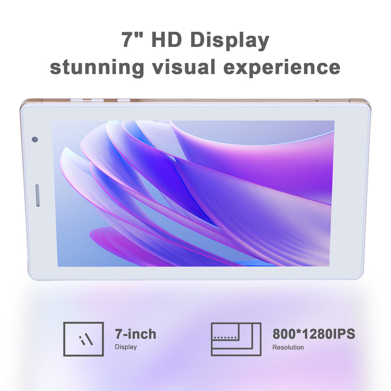 C idée 7 pouces tablettes intelligentes Android 8 + 512 Go tablettes wifi quad-core HD écran tactile CM513 ((Or)