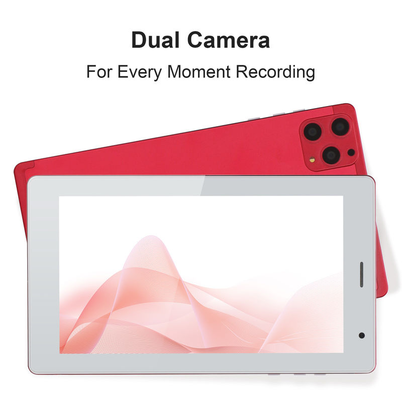C idée 7 pouces PC tablette 8 Go de RAM 512 Go de ROM quad-core processeur double caméra WiFi / BT pour les adolescents avec boîtier CM513 (rouge)