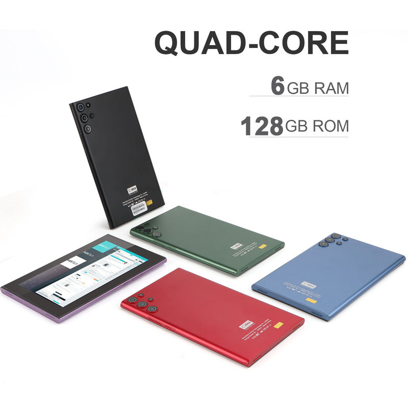 C idée PC tablette Android 7 pouces avec 6 RAM + 128 ROM stockage 6000mAh Durée de vie de la batterie pour les enfants et les adultes CM522 rouge