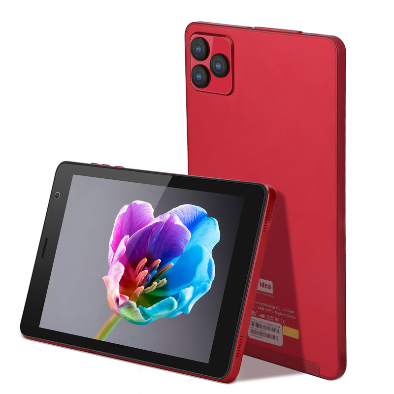 C idée Android 8 pouces Tablette PC Android 12 Tablette 512 Go Tablettes de stockage PC Processeur quad-core CM813 rouge