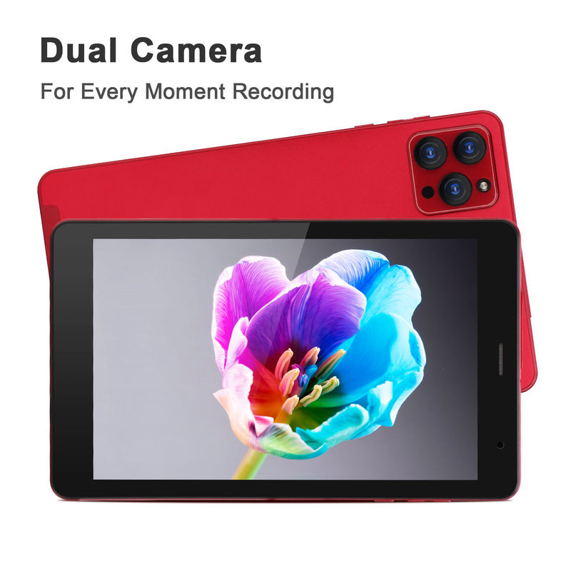 C idée Android 8 pouces Tablette PC Android 12 Tablette 512 Go Tablettes de stockage PC Processeur quad-core CM813 rouge