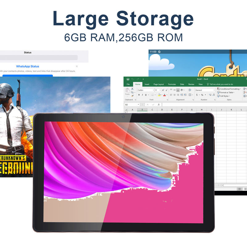 C Idée 10 pouces Tablette PC Android 12 Tablette 6 Go de RAM 256 Go de ROM 6000 mAh Batterie IPS HD Écran tactile CM7000PLUS