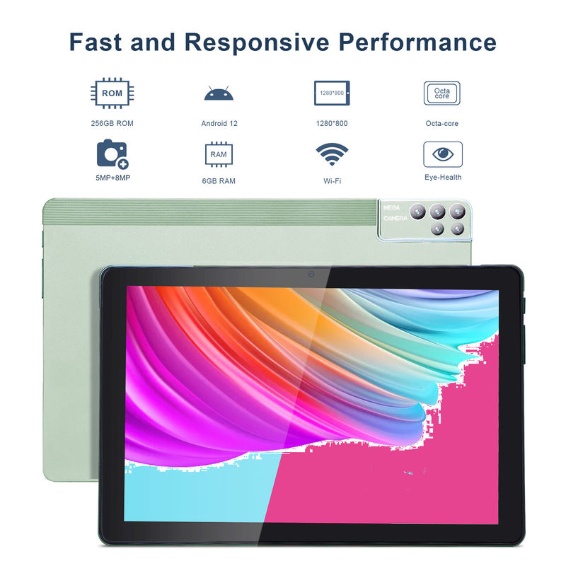 C idée 6+256GB 800x1280 IPS 10 pouces Tablette PC avec boîtier Quad Core double 5MP+8MP Caméra HD IPS Affichage CM7000