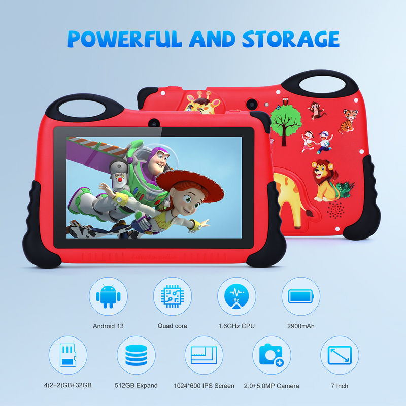 C Idea Android 13 Tablette pour enfants 4+32 Go Tablette éducative pour les étudiants Double caméra CM92
