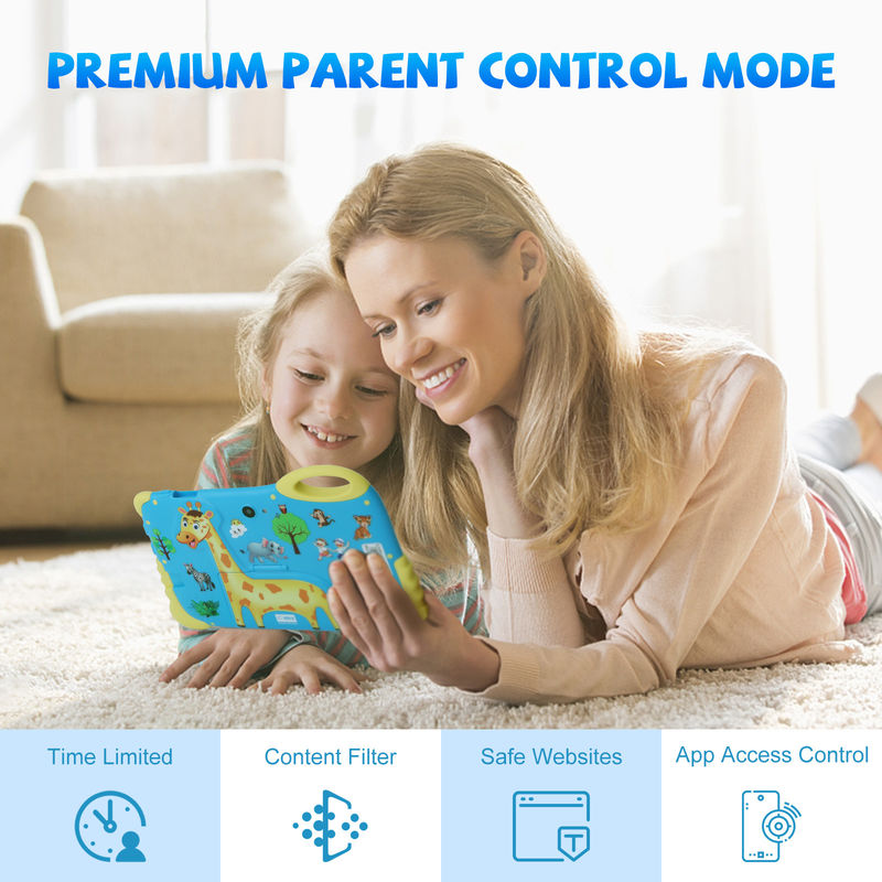 C Idée Tablette Android 7 pouces pour les 3 à 7 ans Élargir 512 Go Tablette Kidspad avec boîtier CM92