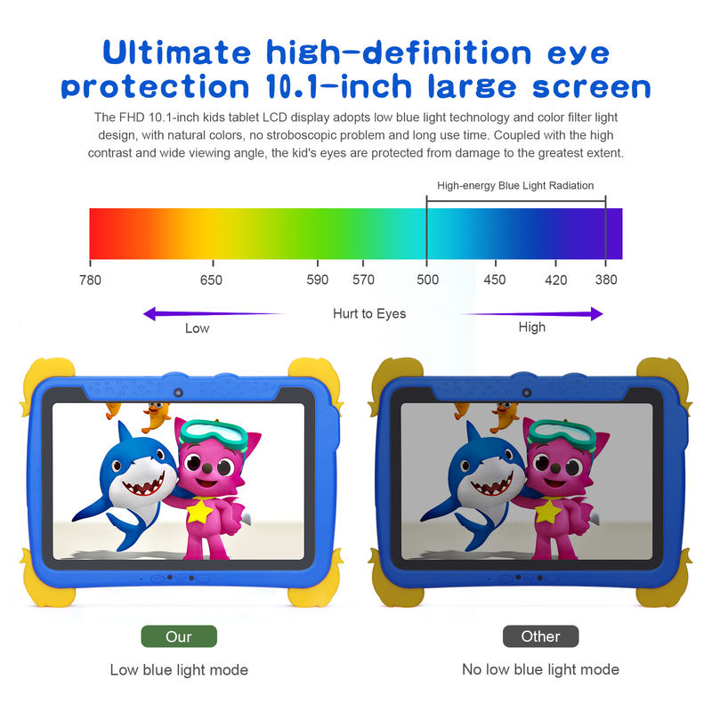 C idée Tablette PC pour enfants 10,1 pouces 800 * 1280 HD Écran IPS Avec pré-installé iwawa Dual WiFi et deux caméras P1150