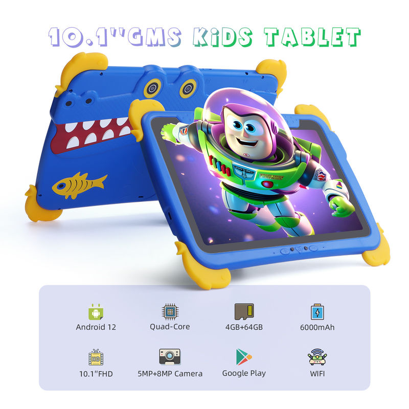 C idée Tables pour enfants 10,1 pouces Android 12 Tablette pour enfant 4 Go de RAM 64 Go de ROM Protection oculaire Écran tactile P1150