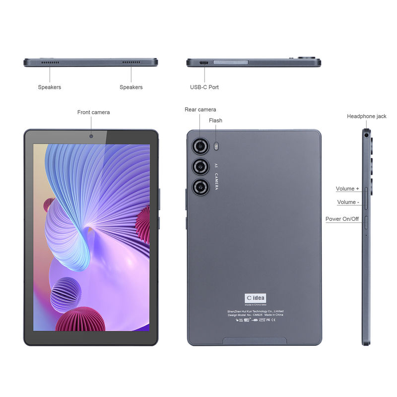 C idée 9 pouces Android 12 Tablet 8 Go de RAM 256 Go de ROM avec prise en charge des appels téléphoniques