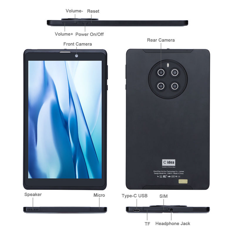 C Idée Tablette Android avec écran IPS 800 * 1280 Longue durée de vie de la batterie 8 pouces Tablette PC CM815
