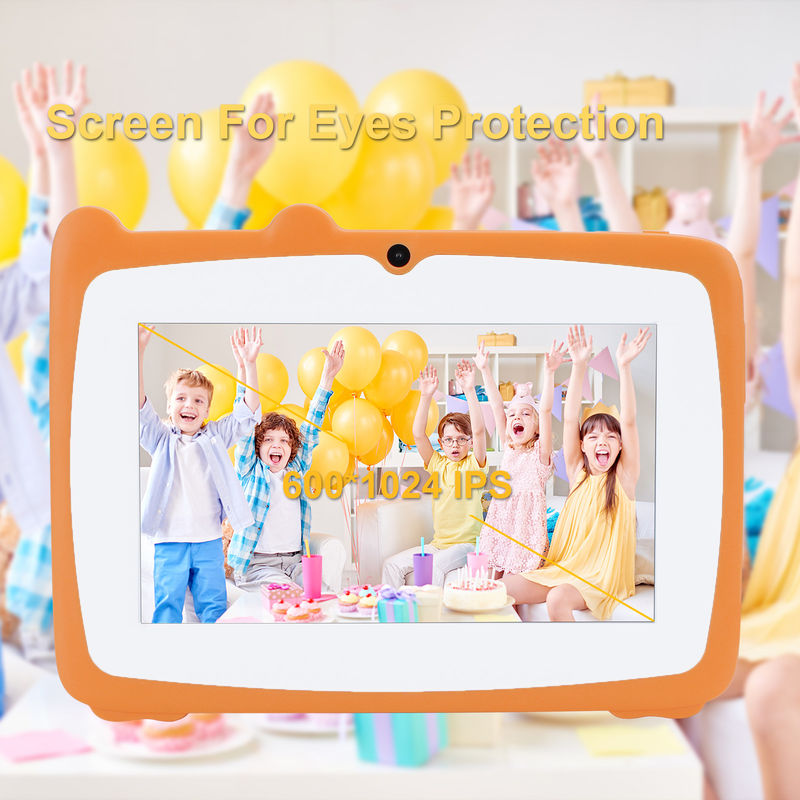 Idée C 7 pouces Tablette Kidspad Avec 4 Go de RAM + 64 Go de ROM HD IPS Sécurité de la protection oculaire Pour bébé CM80 Orange