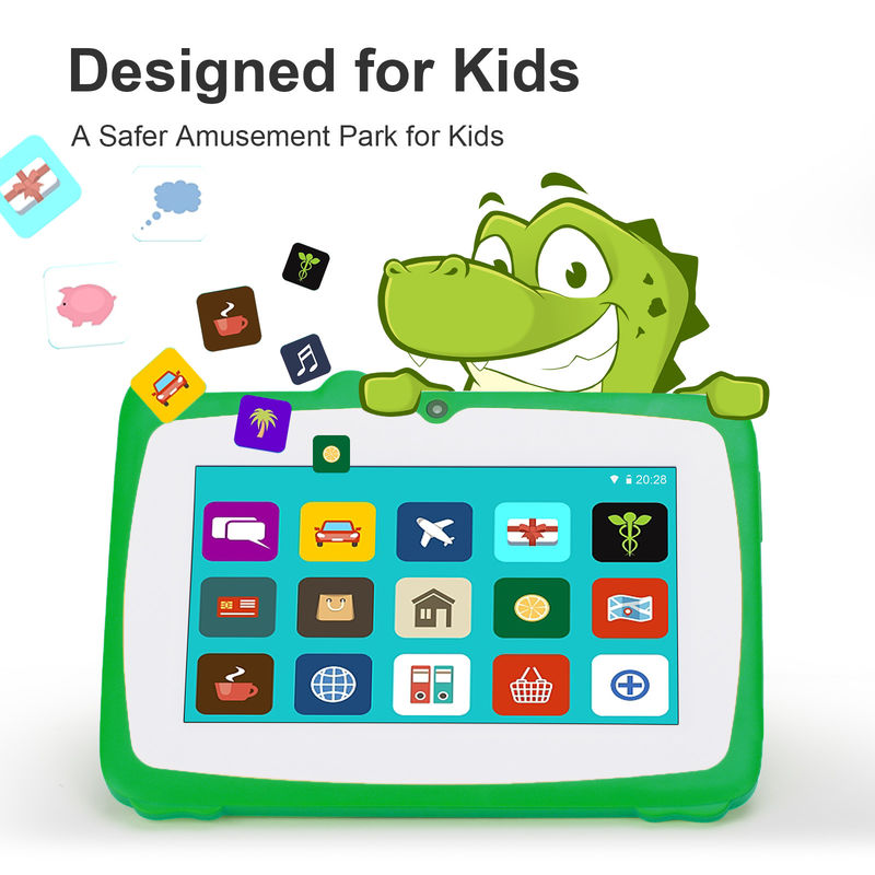 C idée Vert 7' HD Affichage Android 9 Tablette pour tout-petits Avec boîtier antichoc 5000mAh Batterie CM80 Vert