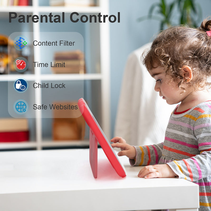C idée Tablette éducative de 7 pouces Kidspad avec boîtier anti-enfant Grande batterie 5000mAh IWAWA pré-installé CM80Red