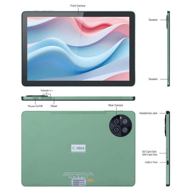C Idée 10.1 pouces 8 Go de RAM 512 Go de ROM Wifi Smart Tablet PC avec prise en charge SIM CM8800plus