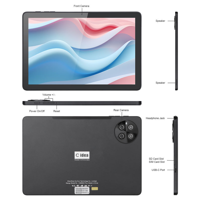 C Idée 8 Go de RAM 512 Go de ROM WiFi Android Tablette PC Tablette avec prise en charge SIM CM8800plus