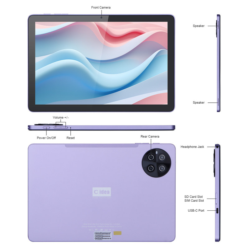 C idée 8 Go de RAM 512 Go de ROM Smart Tablet PC avec clavier et souris CM8800plus